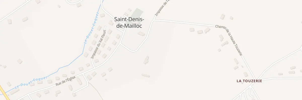 Plan du 54 Che de la Haute Touzerie à Saint-Denis-de-Mailloc