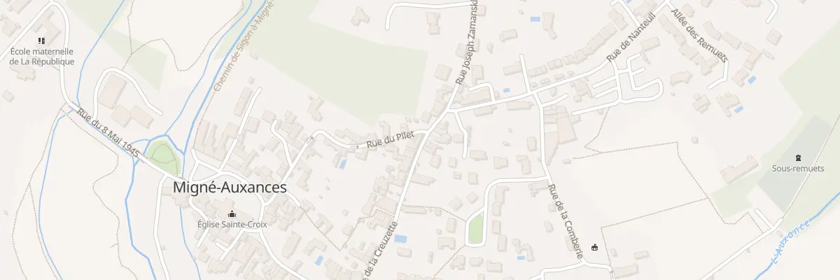 Plan du 31 Rue de la Creuzette à Migné-Auxances