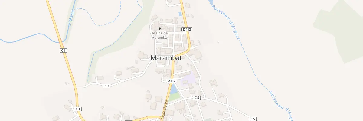 Plan du 1 Pl de l’Église à Marambat