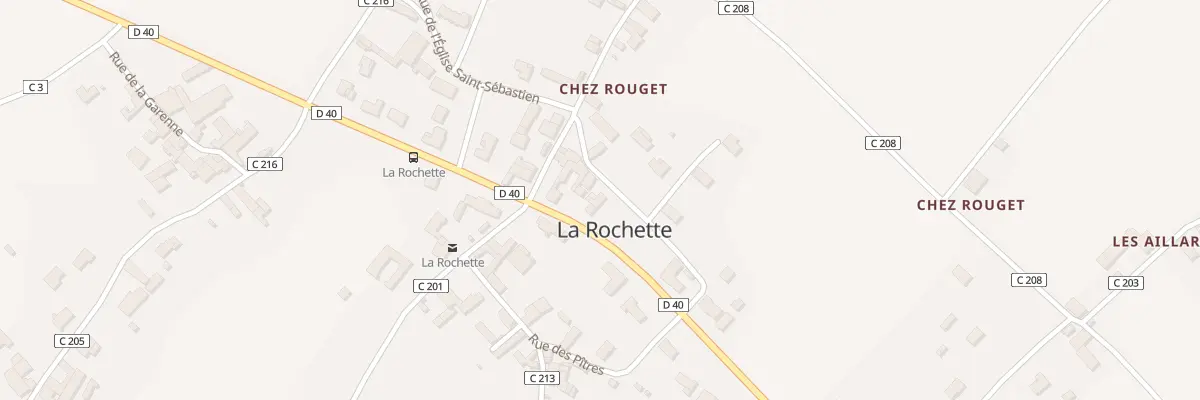Plan du 72 Imp de Chez Rouget à La Rochette