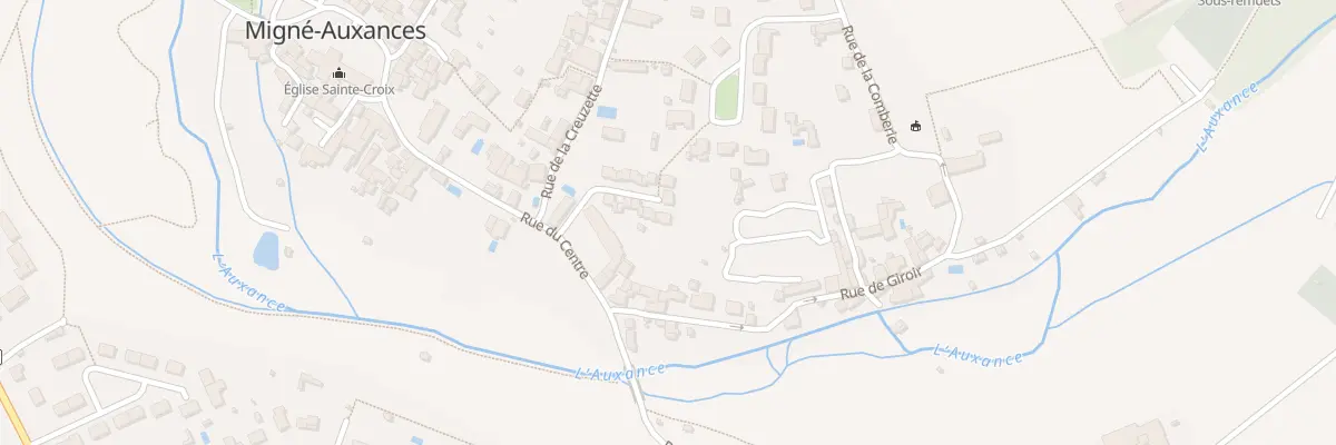 Plan du 7 All du Centre à Migné-Auxances