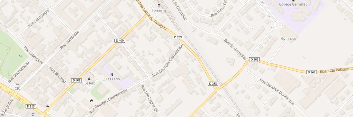 Plan du 38 Rue Georges Clémenceau à Tonneins
