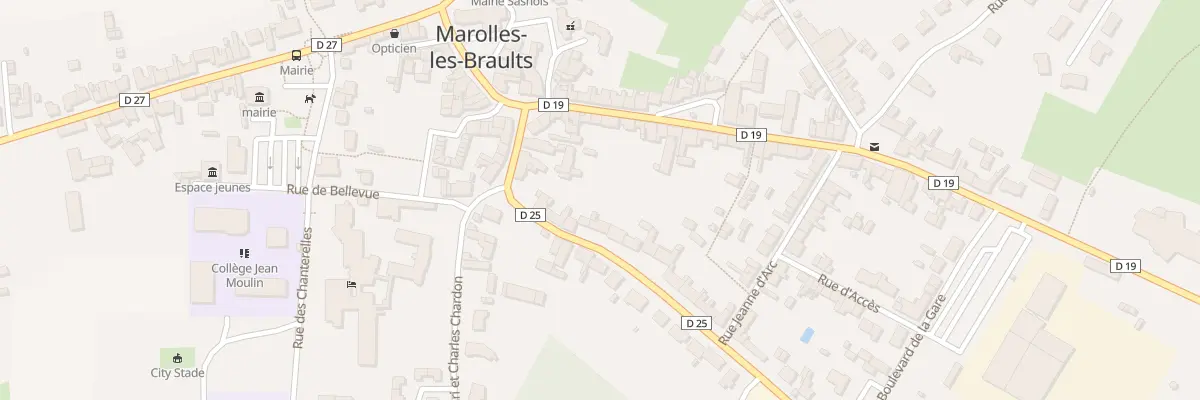 Plan du 13 Rue du Docteur Paul Chevalier à Marolles-les-Braults