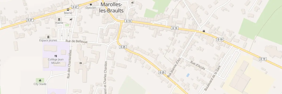 Plan du 15 Rue du Docteur Paul Chevalier à Marolles-les-Braults