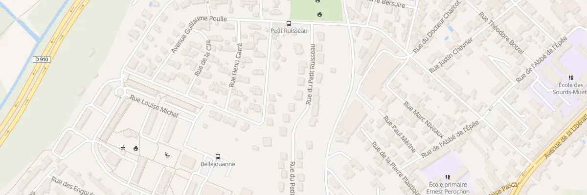 Plan du 23 Rue du Petit Ruisseau à Poitiers
