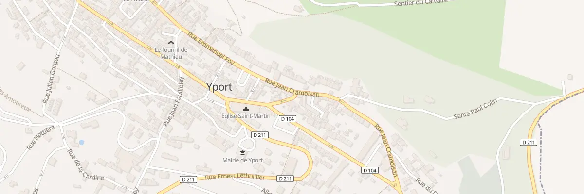 Plan du 2 Rue Tranquille Legros à Yport