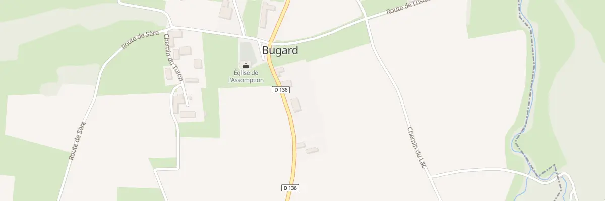Plan du 5042 Las Cassagnes à Bugard