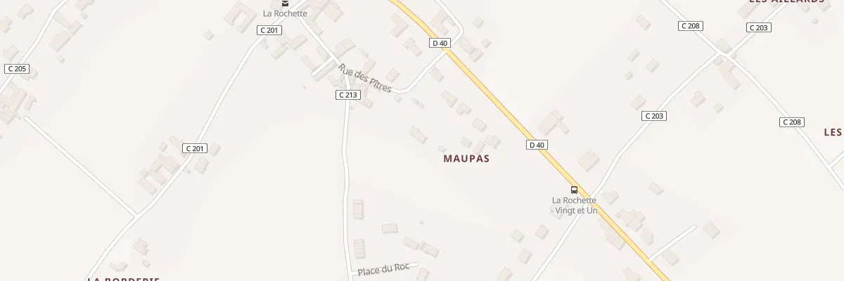 Plan du 5333 Maupas à La Rochette