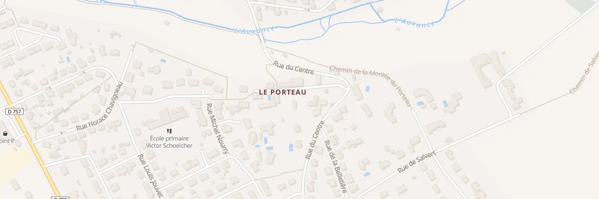 Plan du 1A Rue du Porteau à Migné-Auxances