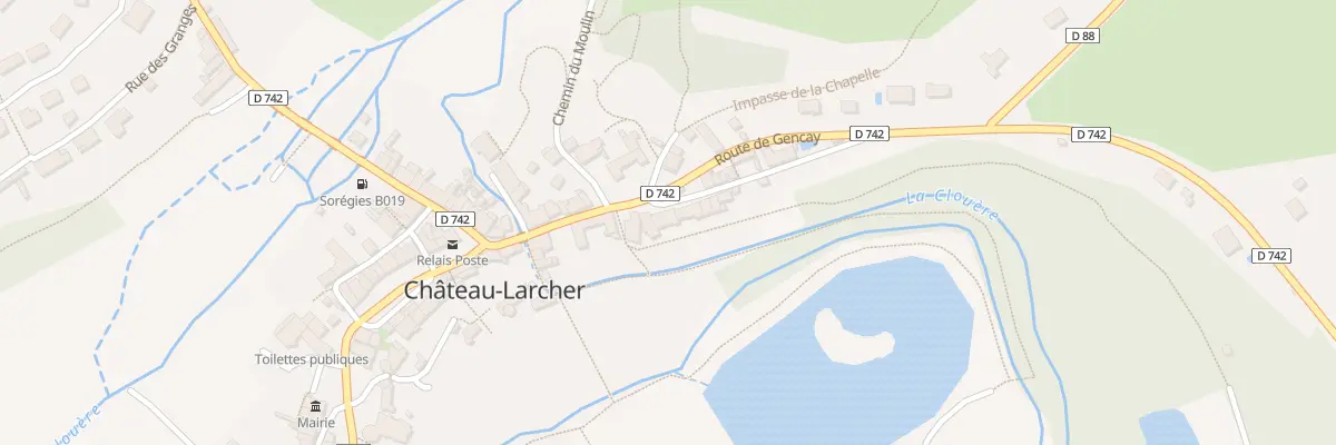 Plan du 4 Rue Saint Martial à Château-Larcher