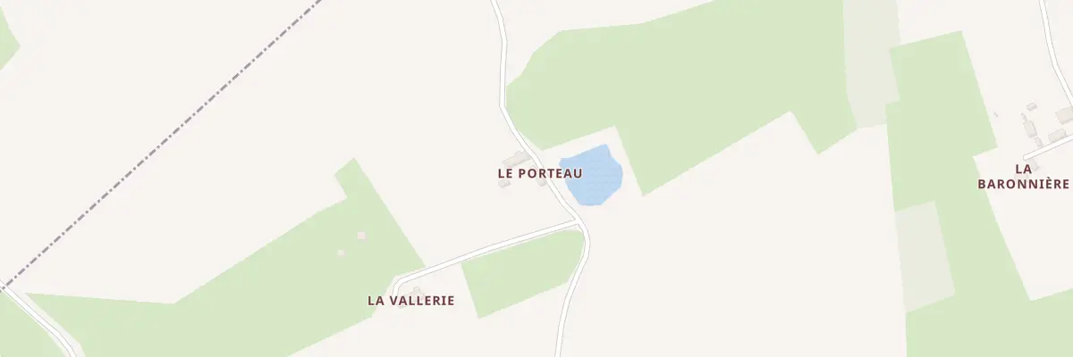Plan du 5256 Le Porteau à Chenu