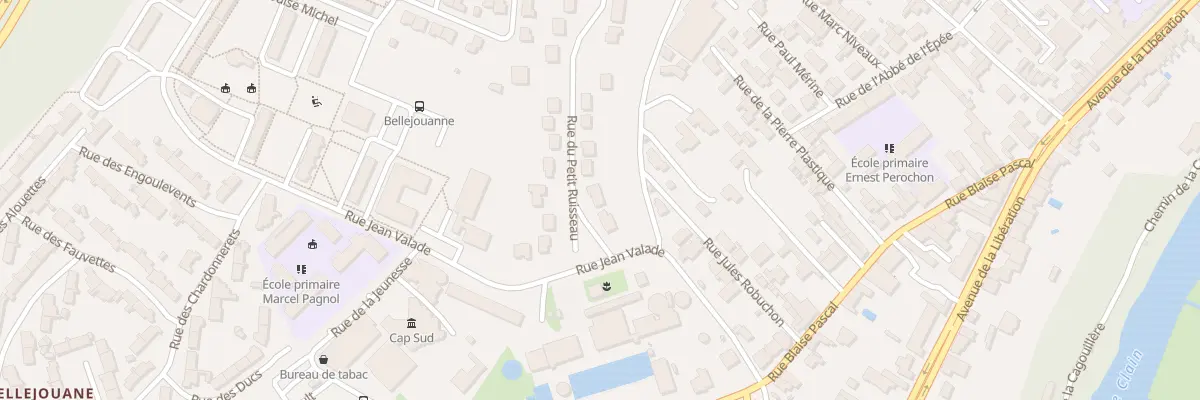 Plan du 4 Rue du Petit Ruisseau à Poitiers