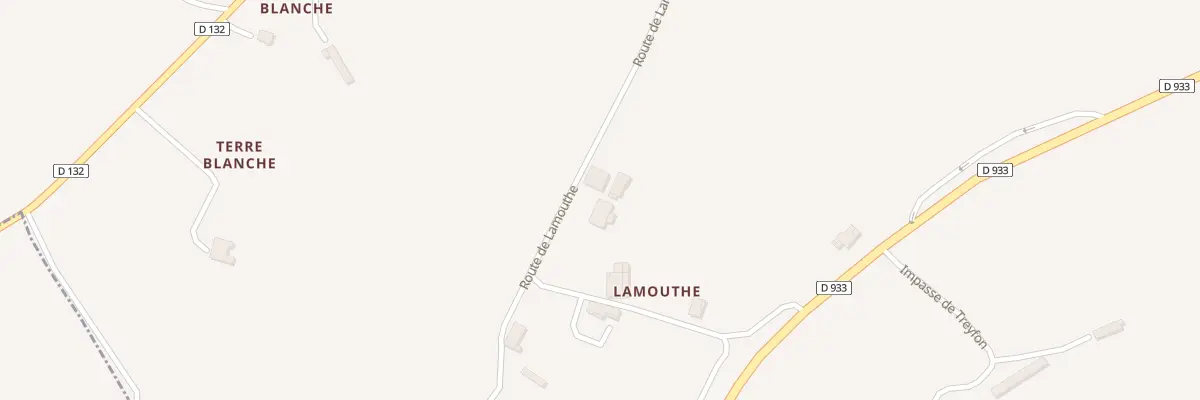 Plan du 861 Rte de Lamouthe à Peyrière