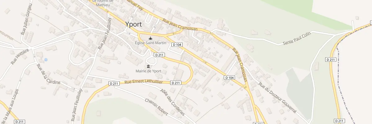 Plan du 1 Rue Ernest Lethuillier à Yport