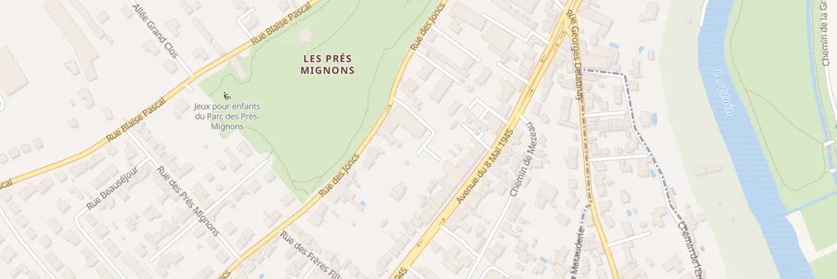 Plan du 30 Av du 8 Mai 1945 à Poitiers