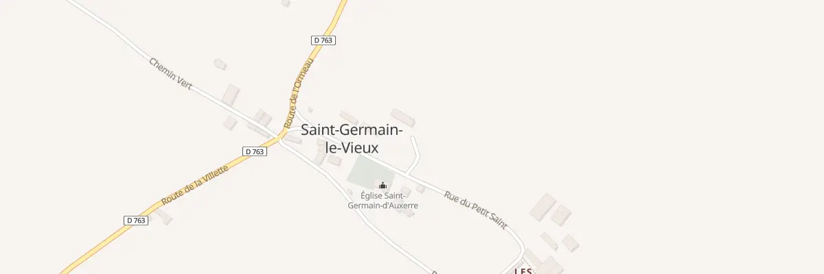 Plan du 7 Le Bourg à Saint-Germain-le-Vieux