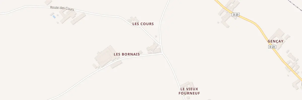 Plan du 6 Les Cours à Sérigny