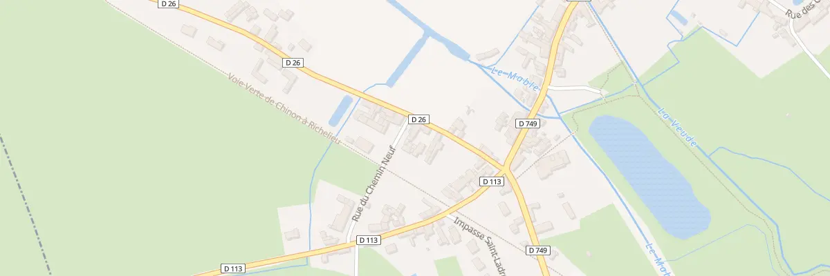 Plan du 12A Rue des Bas-Jardins à Champigny-sur-Veude