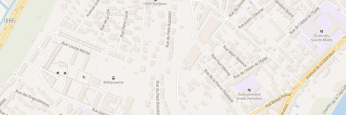 Plan du 16 Rue du Petit Ruisseau à Poitiers