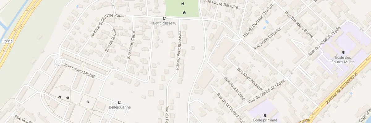 Plan du 22 Rue du Petit Ruisseau à Poitiers