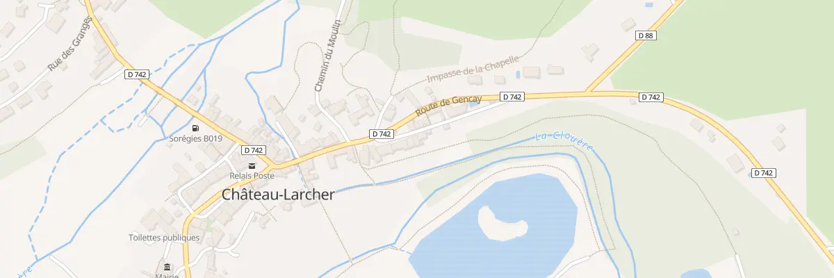 Plan du 10 Rue Saint Martial à Château-Larcher