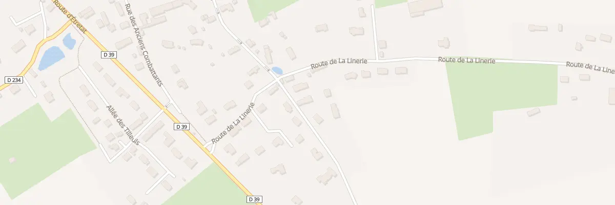 Plan du 184 Rte de la Linerie à Étainhus