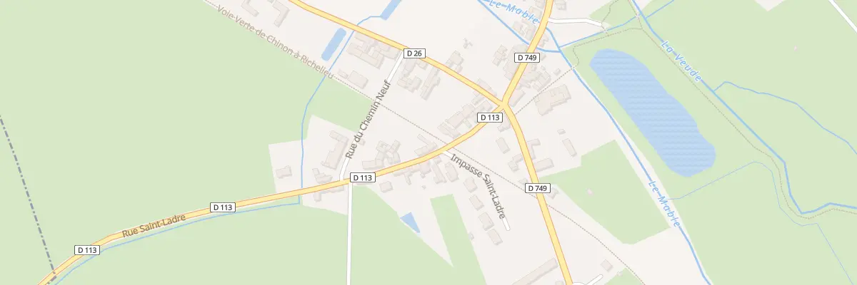 Plan du 5 Rue St Ladre à Champigny-sur-Veude