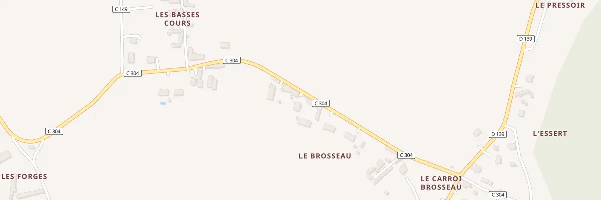 Plan du 49 Le Brosseau à Saint-Benoît-la-Forêt