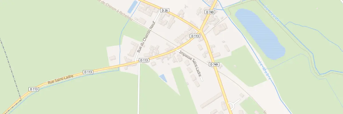 Plan du 6 Rue St Ladre à Champigny-sur-Veude