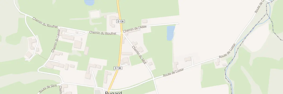Plan du 3 Che du Midi à Bugard