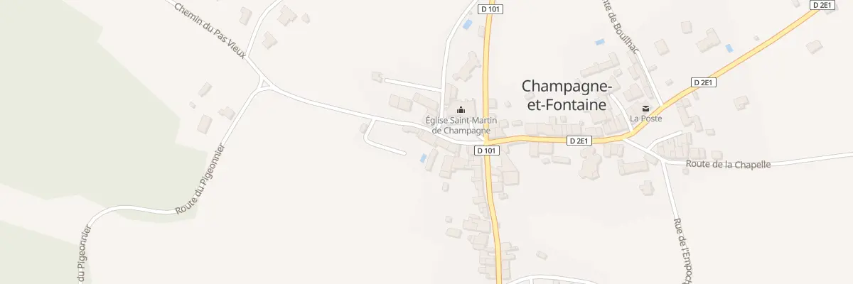 Plan du 81 Che de Peyrerouye à Champagne-et-Fontaine