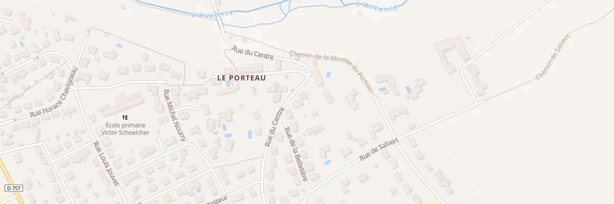 Plan du 43 Rue du Centre à Migné-Auxances