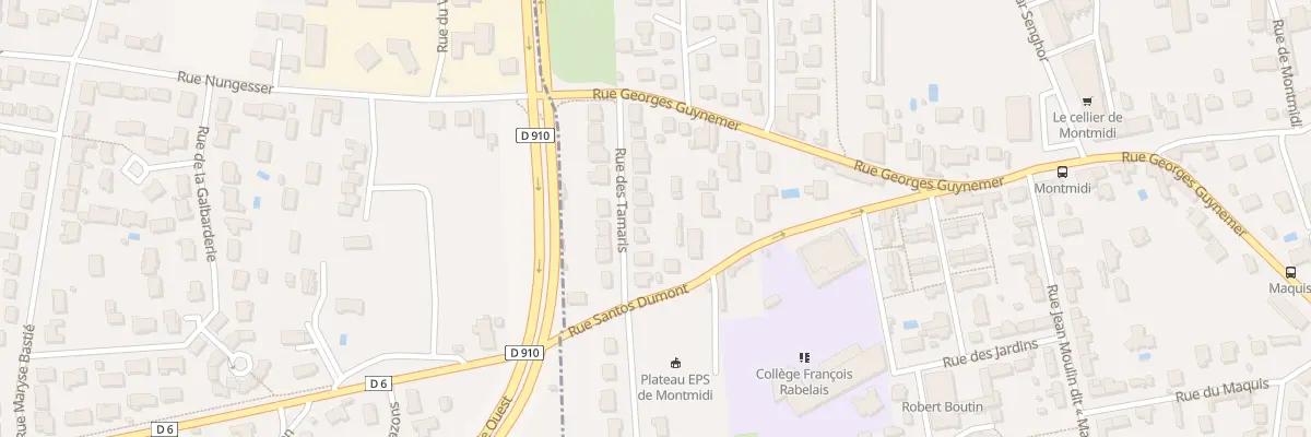 Plan du 13 Rue des Tamaris à Poitiers