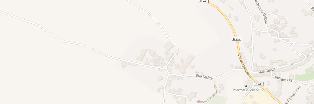 Plan du 14 Rue de Villars à Nanteuil-en-Vallée