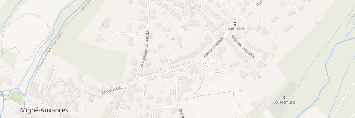 Plan du 9Q Rue de Nanteuil à Migné-Auxances