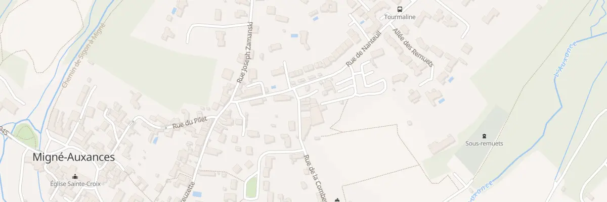 Plan du 14 Rue de la Comberie à Migné-Auxances