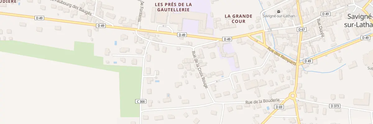Plan du 1B Rue de la Gautellerie à Savigné-sur-Lathan