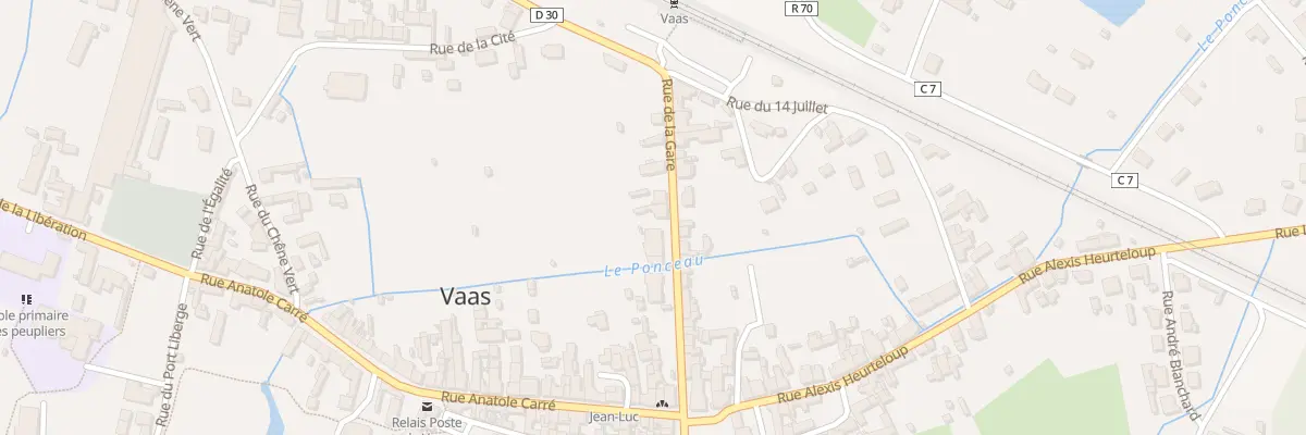 Plan du 5 Rue de la Gare à Vaas