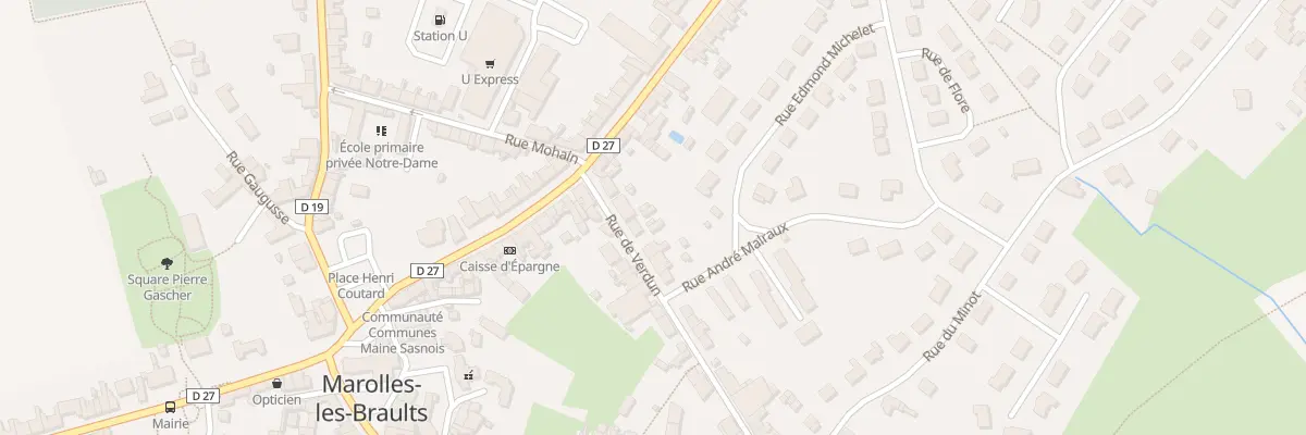 Plan du 11 Rue de Verdun à Marolles-les-Braults
