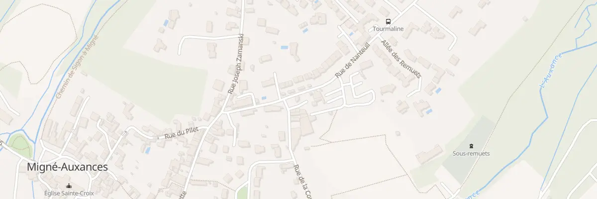 Plan du 8 Rue de Nanteuil à Migné-Auxances