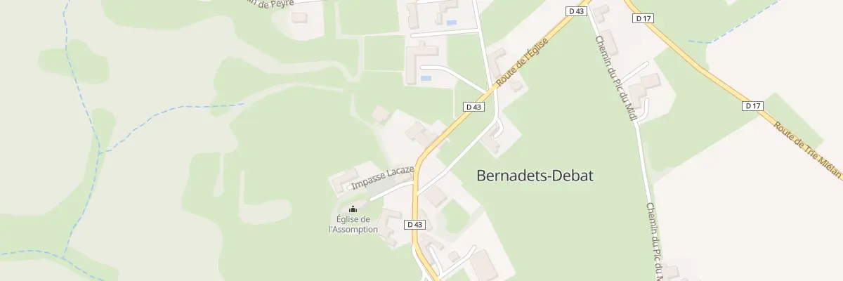 Plan du 10 Rte de l’Eglise à Bernadets-Debat