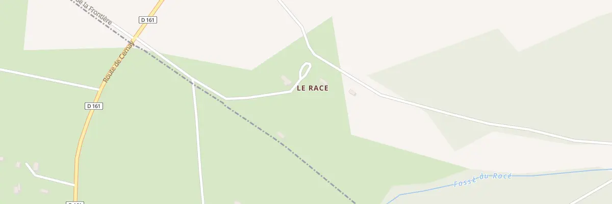 Plan du 5037 Le Race à Cernay