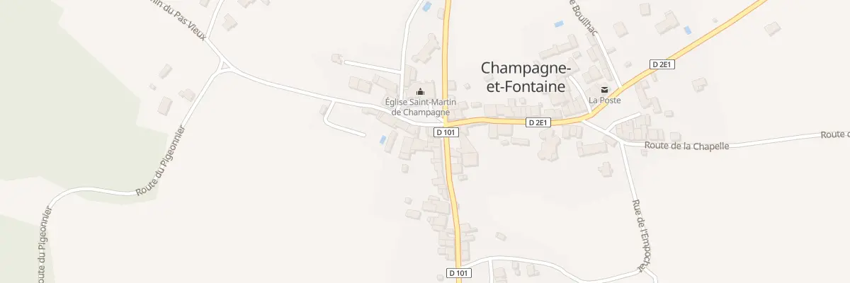 Plan du 25 Rue des Halles à Champagne-et-Fontaine