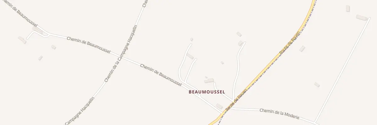 Plan du 695 Che de Beaumoussel à Quetteville