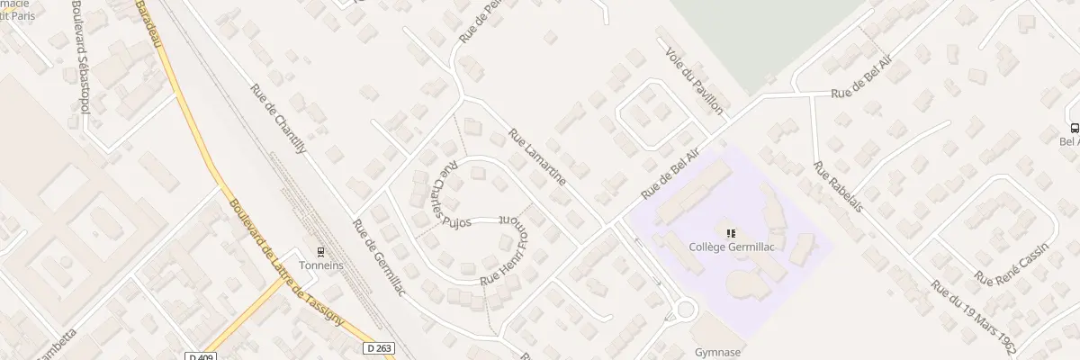 Plan du 5 Rue Charles Pujos à Tonneins
