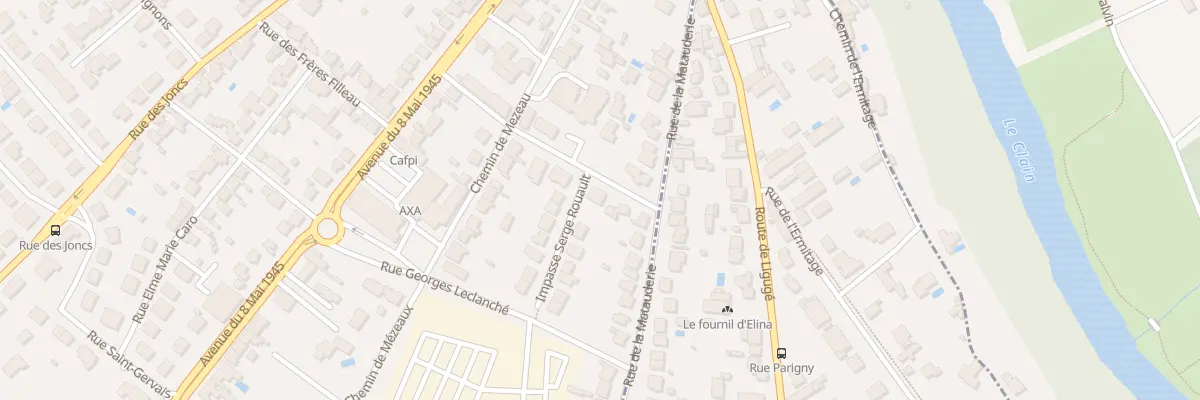 Plan du 5 Rue Serge Rouault à Poitiers