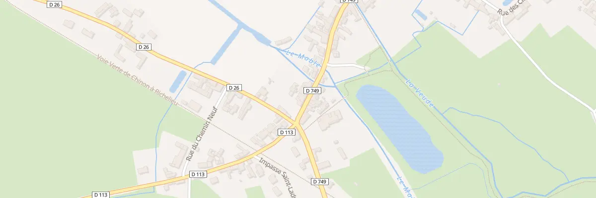 Plan du 33 Rue de la Bonne-Dame à Champigny-sur-Veude
