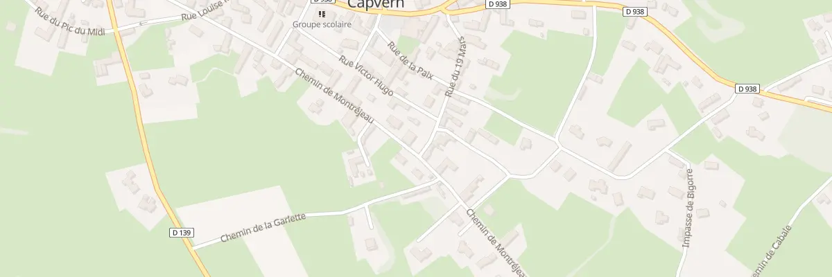 Plan du 434 Che de Montréjeau à Capvern