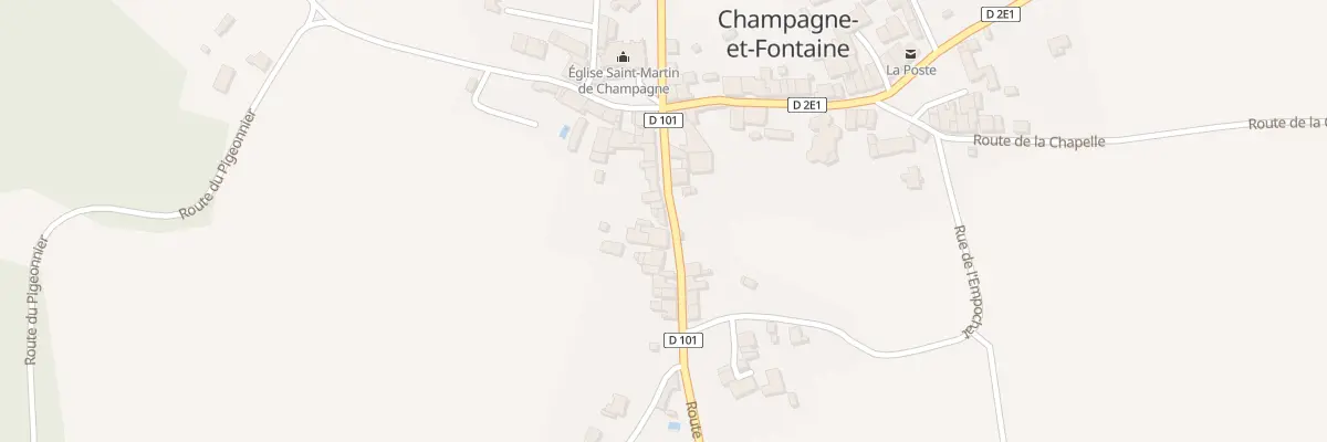 Plan du 88 Rte de Verteillac à Champagne-et-Fontaine