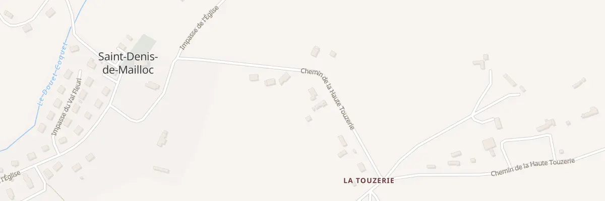 Plan du 438 Che de la Haute Touzerie à Saint-Denis-de-Mailloc